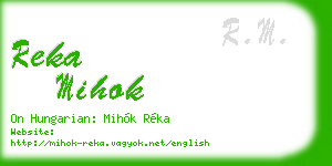 reka mihok business card